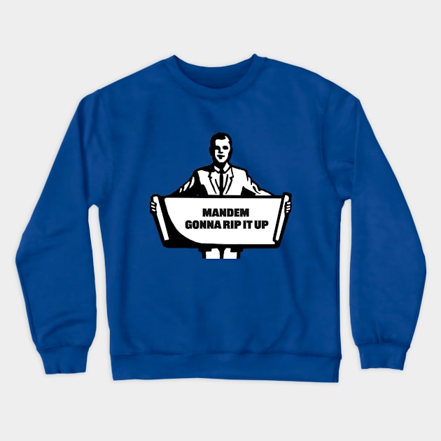 Mandem Slang Crewneck Sweatshirt by ölümprints